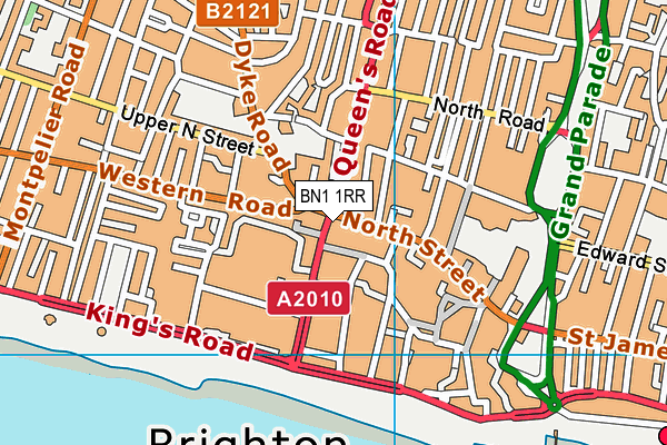BN1 1RR map - OS VectorMap District (Ordnance Survey)