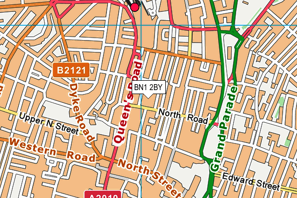BN1 2BY map - OS VectorMap District (Ordnance Survey)
