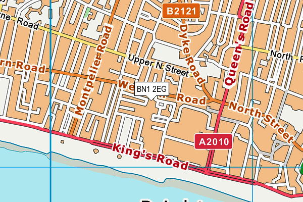 BN1 2EG map - OS VectorMap District (Ordnance Survey)