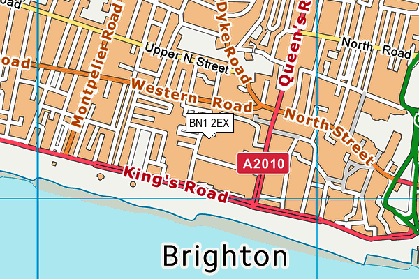 BN1 2EX map - OS VectorMap District (Ordnance Survey)