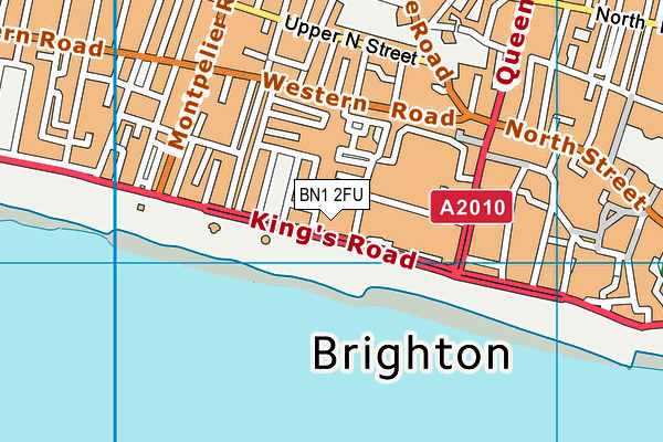 Livingwell Health Club (Brighton Metropole) map (BN1 2FU) - OS VectorMap District (Ordnance Survey)