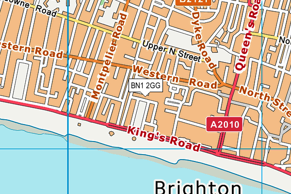 BN1 2GG map - OS VectorMap District (Ordnance Survey)