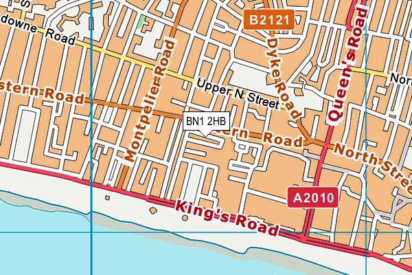 BN1 2HB map - OS VectorMap District (Ordnance Survey)