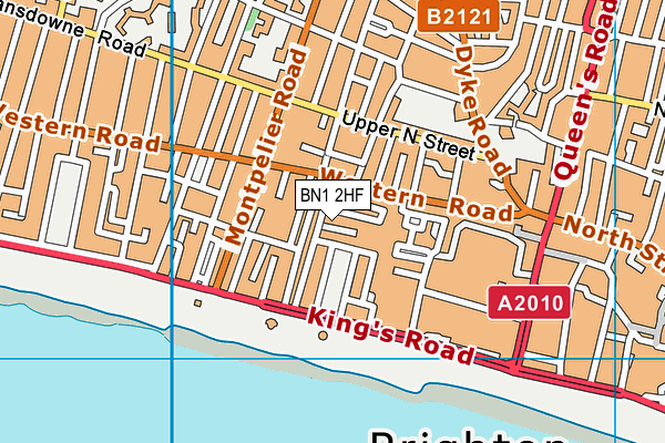 BN1 2HF map - OS VectorMap District (Ordnance Survey)