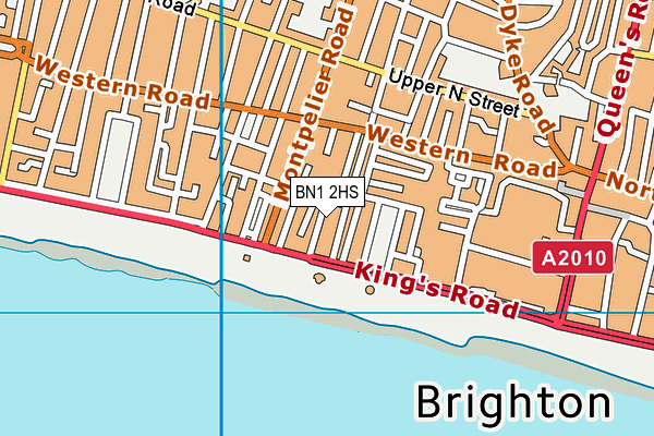 BN1 2HS map - OS VectorMap District (Ordnance Survey)