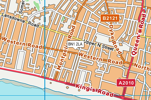 BN1 2LA map - OS VectorMap District (Ordnance Survey)