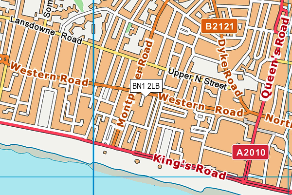 BN1 2LB map - OS VectorMap District (Ordnance Survey)
