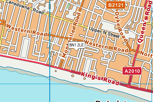 BN1 2LE map - OS VectorMap District (Ordnance Survey)