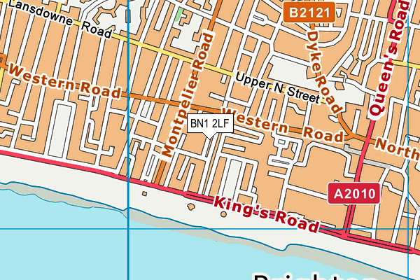 BN1 2LF map - OS VectorMap District (Ordnance Survey)
