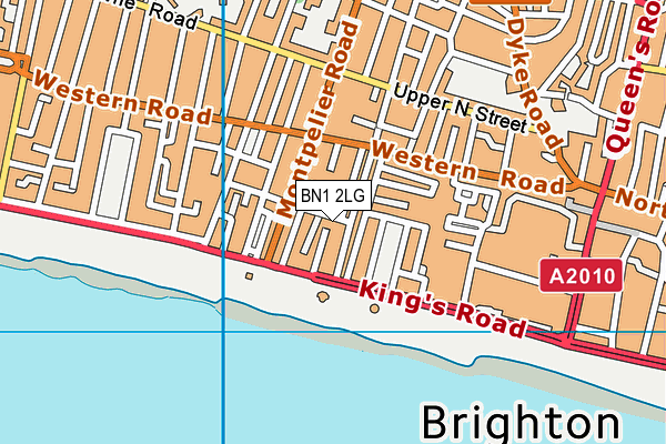 BN1 2LG map - OS VectorMap District (Ordnance Survey)