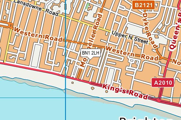 BN1 2LH map - OS VectorMap District (Ordnance Survey)
