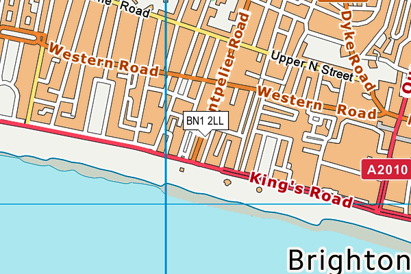 BN1 2LL map - OS VectorMap District (Ordnance Survey)