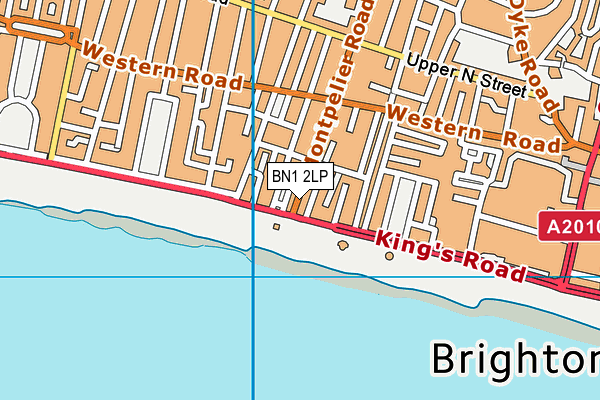 BN1 2LP map - OS VectorMap District (Ordnance Survey)