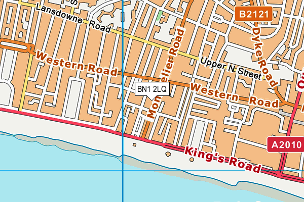 BN1 2LQ map - OS VectorMap District (Ordnance Survey)