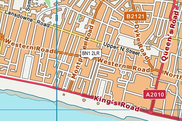 BN1 2LR map - OS VectorMap District (Ordnance Survey)