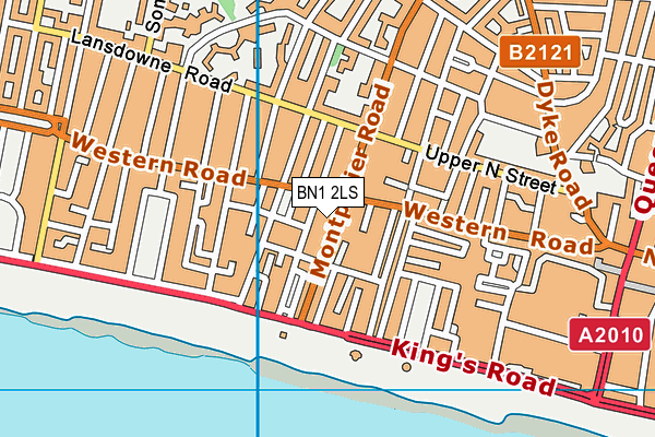 BN1 2LS map - OS VectorMap District (Ordnance Survey)
