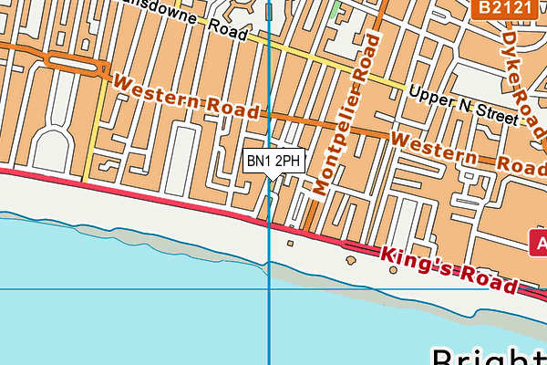 BN1 2PH map - OS VectorMap District (Ordnance Survey)
