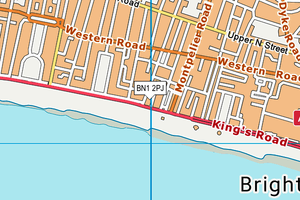 BN1 2PJ map - OS VectorMap District (Ordnance Survey)