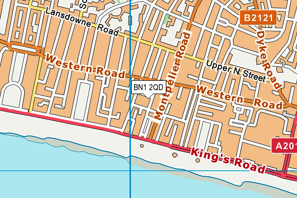 BN1 2QD map - OS VectorMap District (Ordnance Survey)