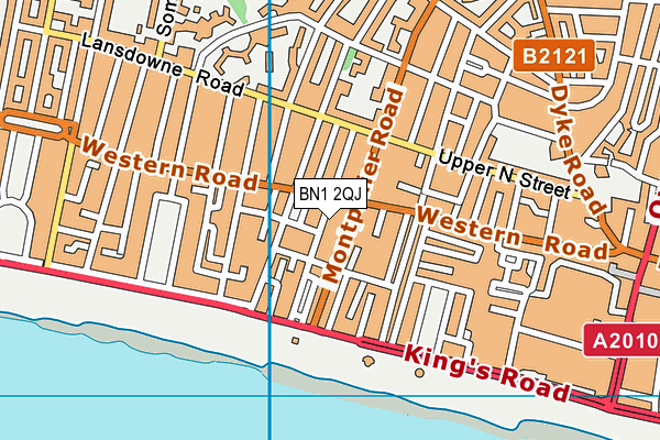 BN1 2QJ map - OS VectorMap District (Ordnance Survey)