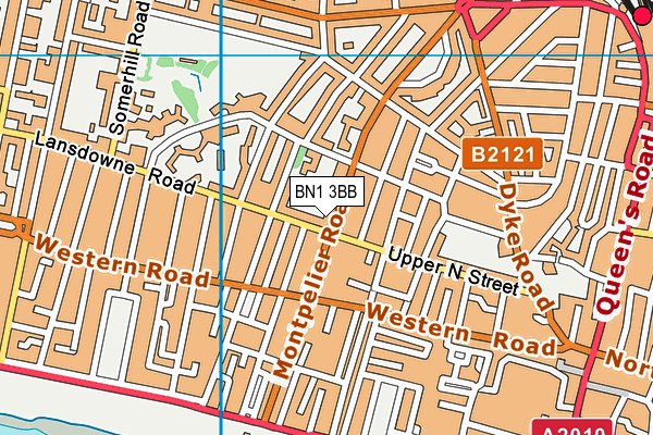 BN1 3BB map - OS VectorMap District (Ordnance Survey)