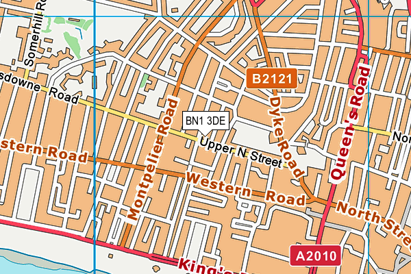 BN1 3DE map - OS VectorMap District (Ordnance Survey)