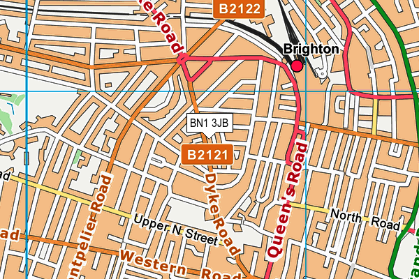 Map of 26 DYKE ROAD BRIGHTON LIMITED at district scale