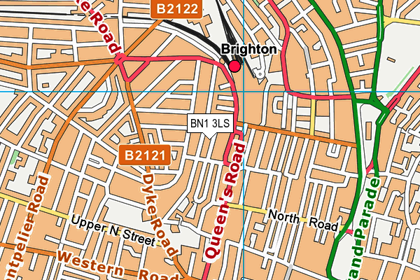 BN1 3LS map - OS VectorMap District (Ordnance Survey)