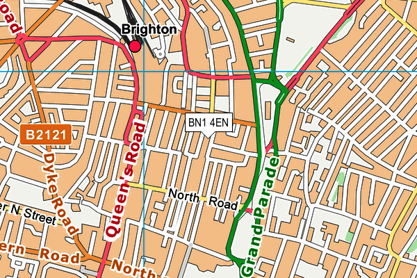 BN1 4EN map - OS VectorMap District (Ordnance Survey)