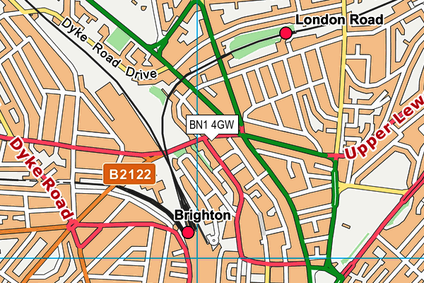 Map of BRIGHTON SOAP LTD at district scale