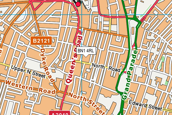 BN1 4RL map - OS VectorMap District (Ordnance Survey)