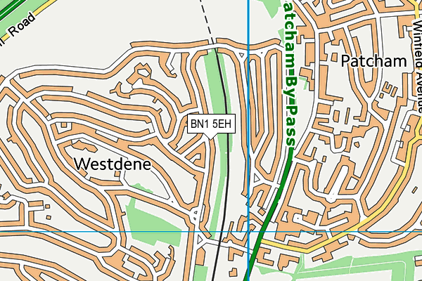 BN1 5EH map - OS VectorMap District (Ordnance Survey)