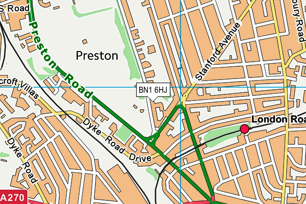 Map of 11 PRESTON PARK AVENUE (MANAGEMENT COMPANY) LIMITED at district scale