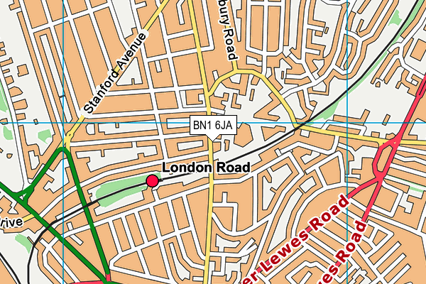 Map of 150 DITCHLING ROAD MANAGEMENT LTD at district scale