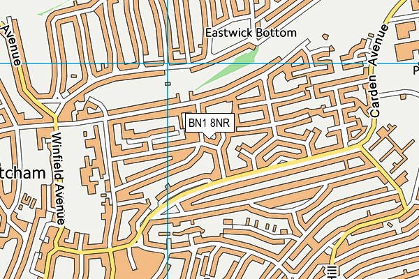 BN1 8NR map - OS VectorMap District (Ordnance Survey)