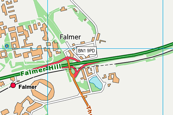 Map of SWAN INN (FALMER) LIMITED at district scale