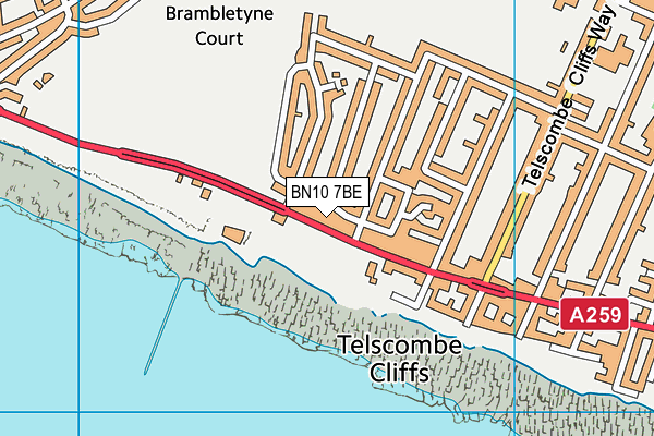 BN10 7BE map - OS VectorMap District (Ordnance Survey)