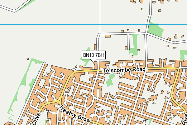 BN10 7BH map - OS VectorMap District (Ordnance Survey)