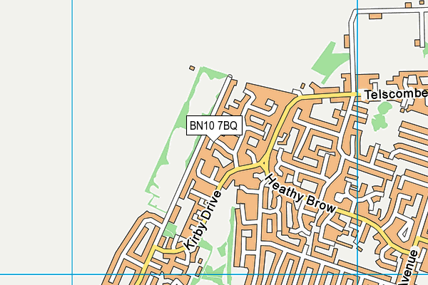 BN10 7BQ map - OS VectorMap District (Ordnance Survey)