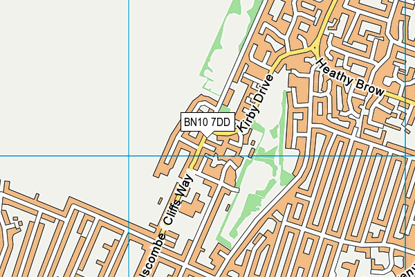 BN10 7DD map - OS VectorMap District (Ordnance Survey)