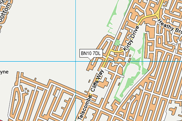 BN10 7DL map - OS VectorMap District (Ordnance Survey)