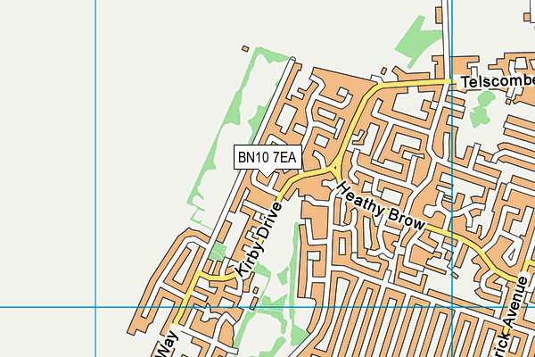 BN10 7EA map - OS VectorMap District (Ordnance Survey)