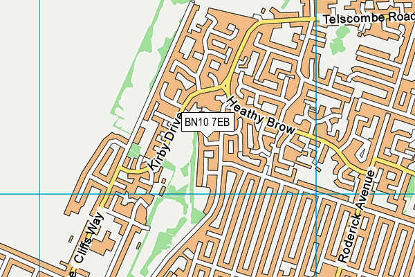 BN10 7EB map - OS VectorMap District (Ordnance Survey)