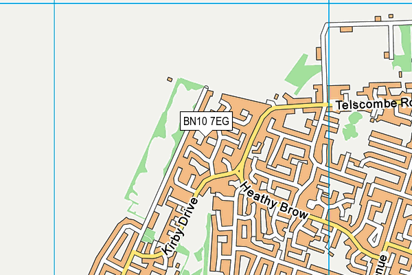 BN10 7EG map - OS VectorMap District (Ordnance Survey)