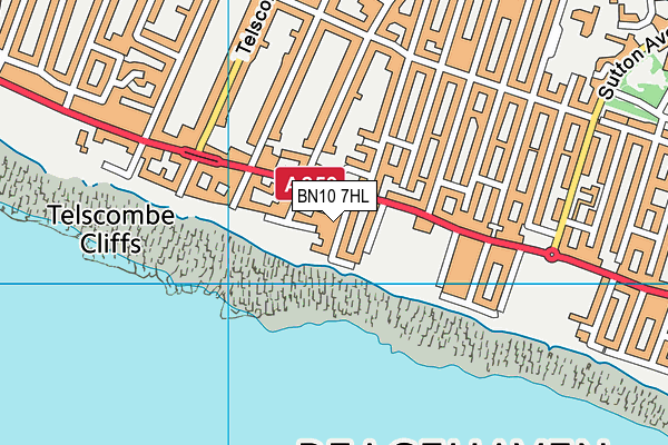 BN10 7HL map - OS VectorMap District (Ordnance Survey)