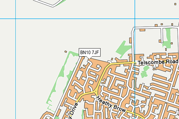 BN10 7JF map - OS VectorMap District (Ordnance Survey)