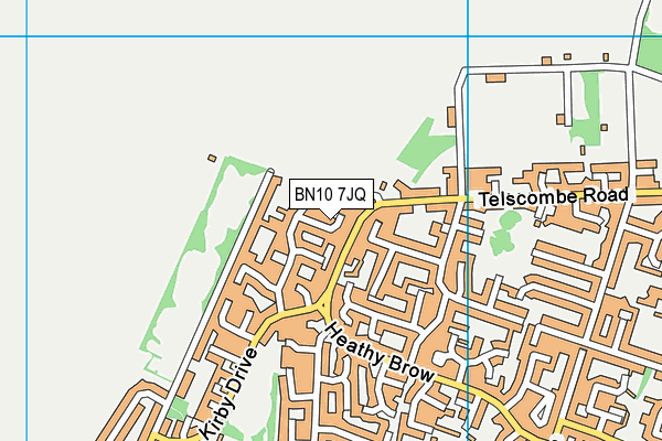 BN10 7JQ map - OS VectorMap District (Ordnance Survey)