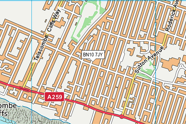 BN10 7JY map - OS VectorMap District (Ordnance Survey)