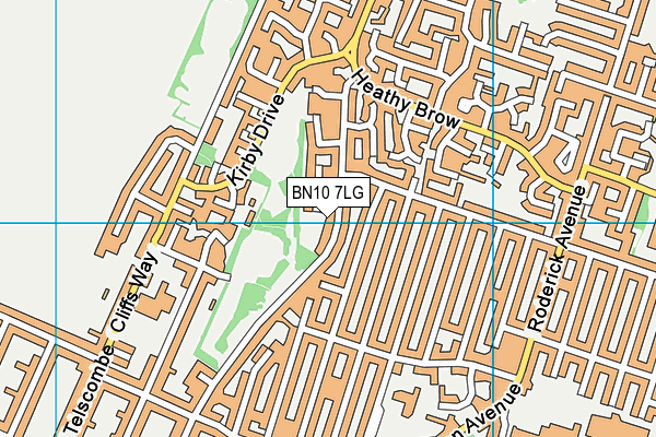 BN10 7LG map - OS VectorMap District (Ordnance Survey)