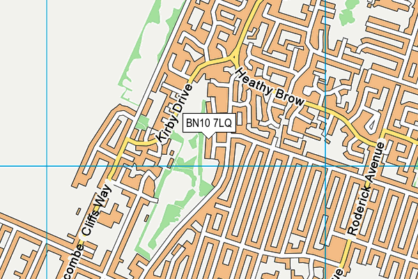 BN10 7LQ map - OS VectorMap District (Ordnance Survey)